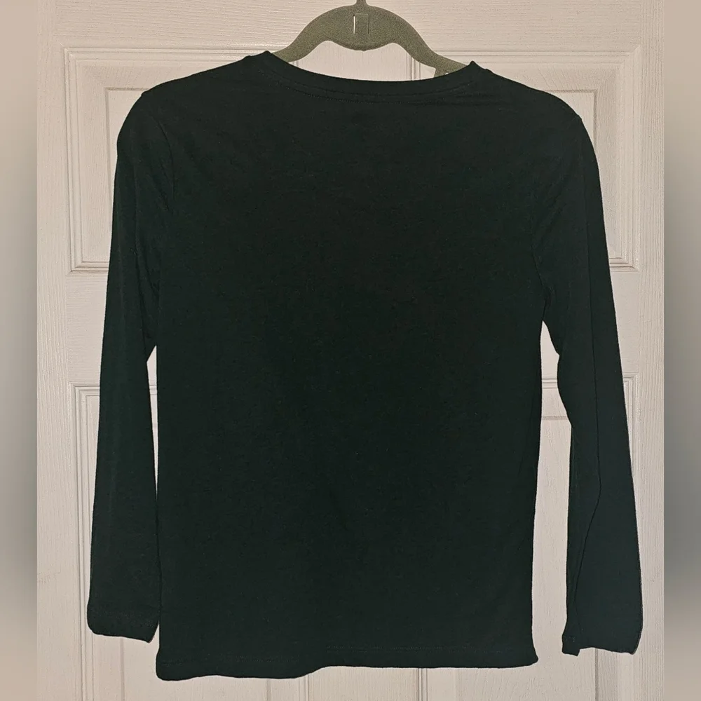 Old Navy Dark Green Long Sleeve Shirt